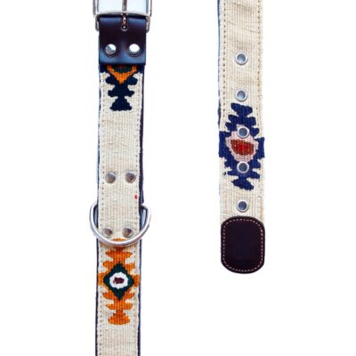 Collar Hawaii de cuero para perro o gato