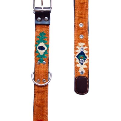 Collar Tierra de cuero para perro o gato