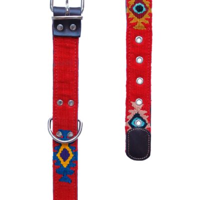Collar Volcano de cuero para perro o gato