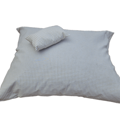 Colchón Cuadros Vichy Beige para perro o gato