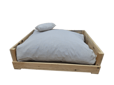 CAMA CUADROS VICHY BEIGE
